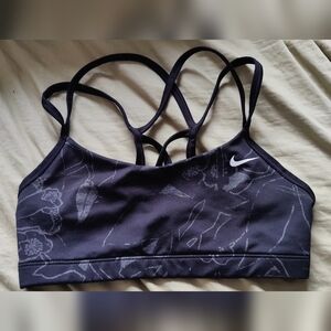 Nike Women's Dark Gray Floral Bikini Top